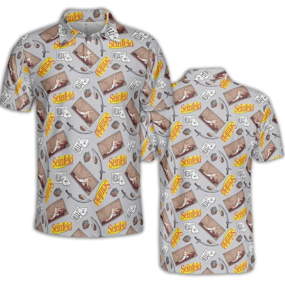 George Underwear Seinfeld AOP Men/Women Polo Shirt - 2