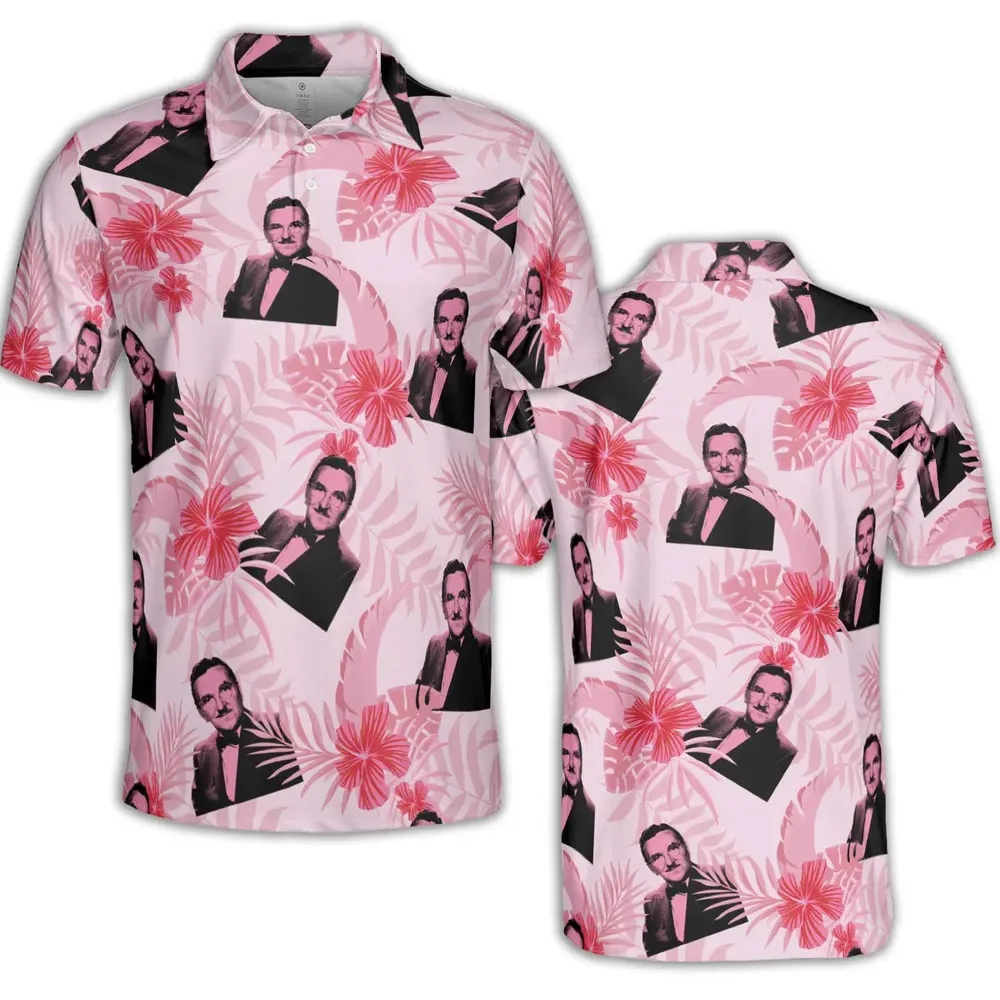 The Andy Griffith Show Pink Pattern AOP Men/Women Polo Shirt - 2