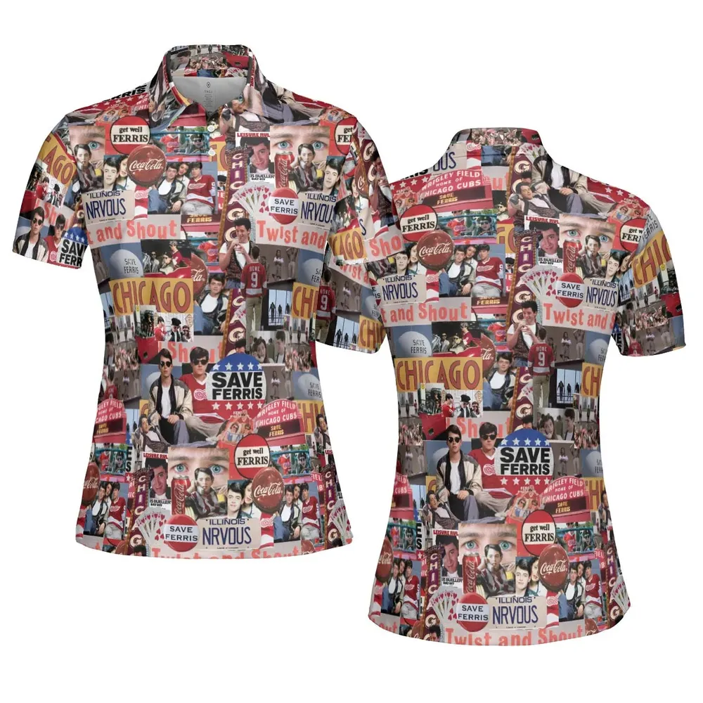 Vintage Aesthetic Ferris Bueller's Day Off AOP Men/Women Polo Shirt - 5