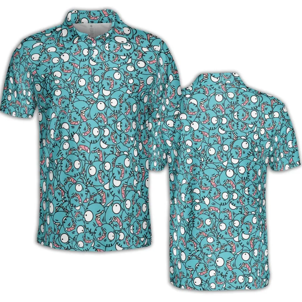 Gumball Watterson Pattern AOP Men/Women Polo Shirt - 2