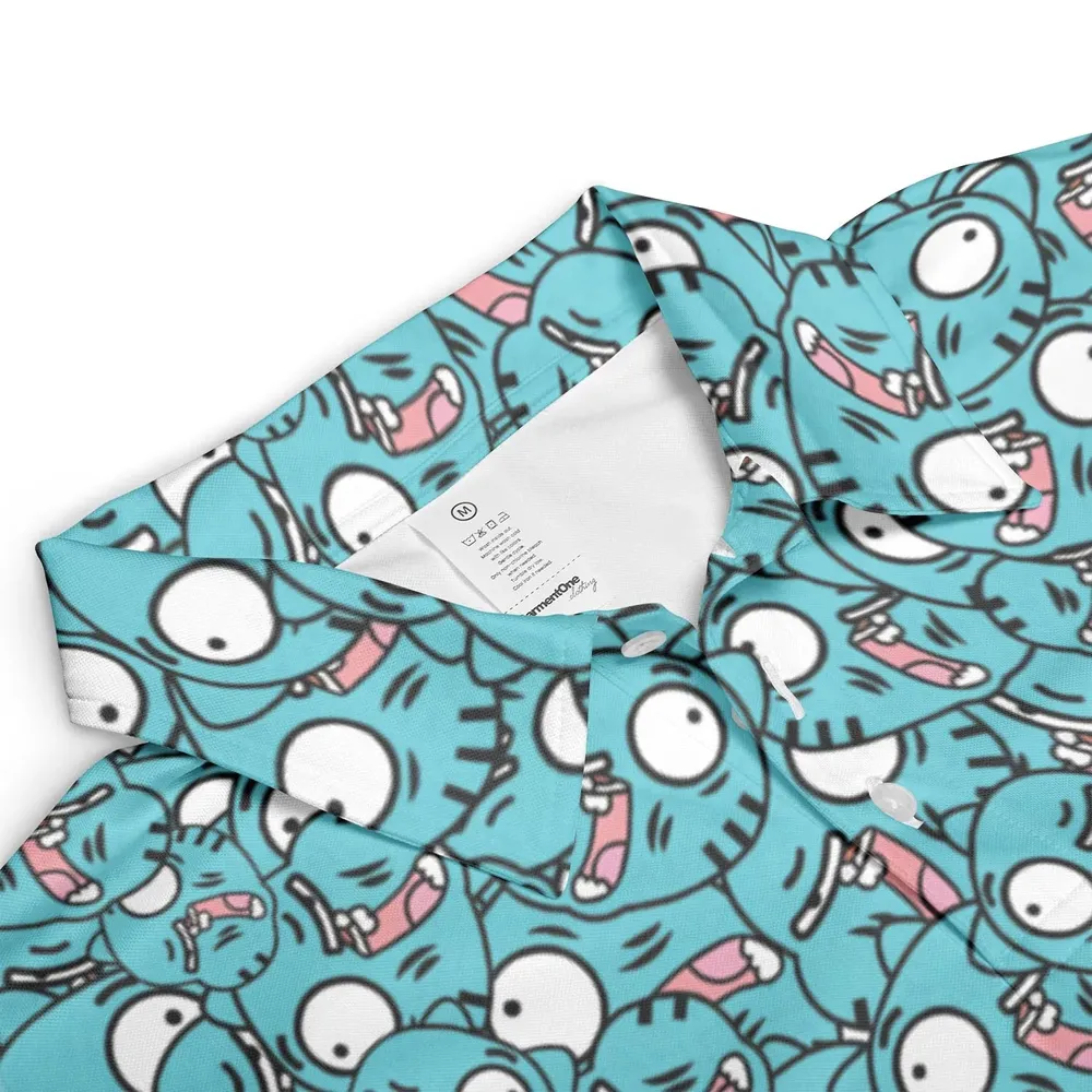 Gumball Watterson Pattern AOP Men/Women Polo Shirt - 3