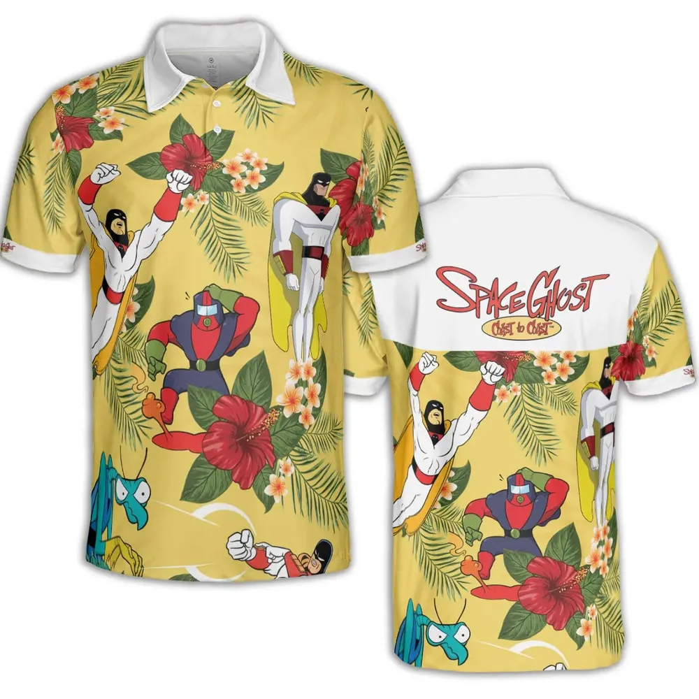 Space Ghost Coast to Coast Characters AOP Men/Women Polo Shirt - 2