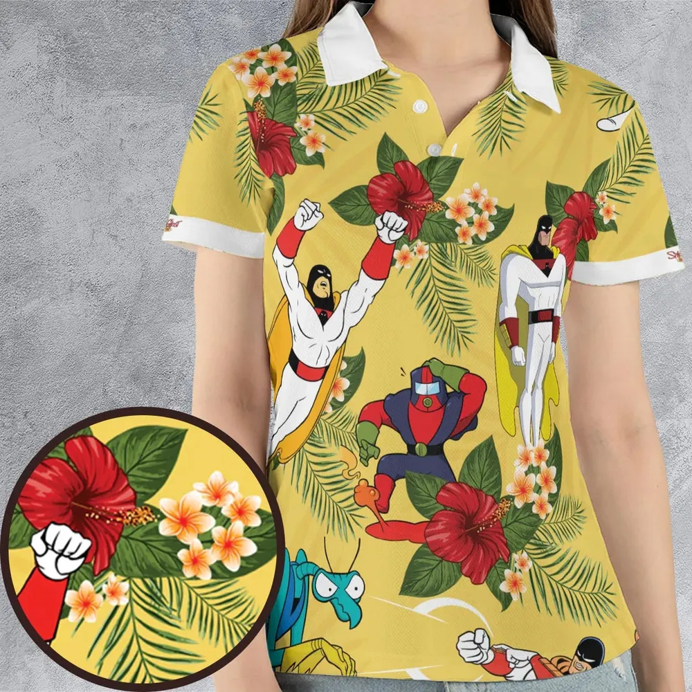 Space Ghost Coast to Coast Characters AOP Men/Women Polo Shirt - 4