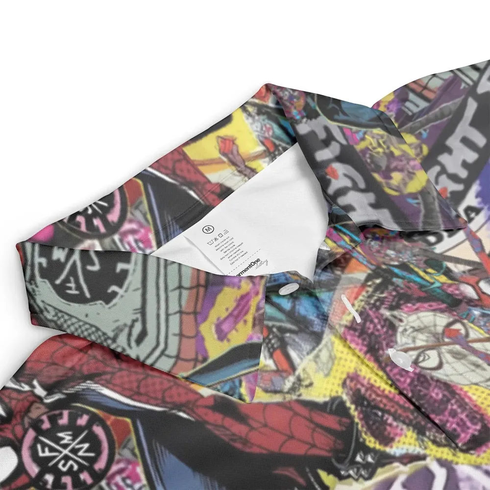Spider-Punk Get Punked Across Spider-Verse AOP Men/Women Polo Shirt - 3