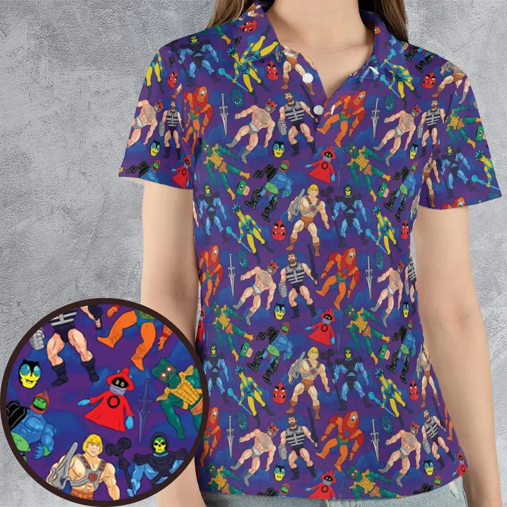 MOTU Figures AOP Men/Women Polo Shirt - 4
