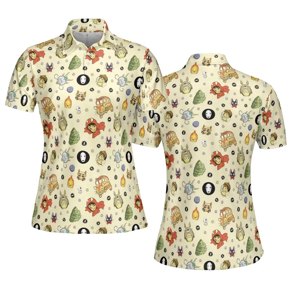 Ghiblipalooza Ghibli Themed AOP Men/Women Polo Shirt - 5