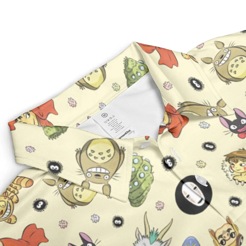 Ghiblipalooza Ghibli Themed AOP Men/Women Polo Shirt - 3