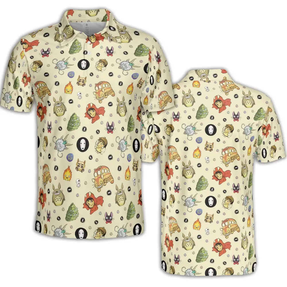 Ghiblipalooza Ghibli Themed AOP Men/Women Polo Shirt - 2