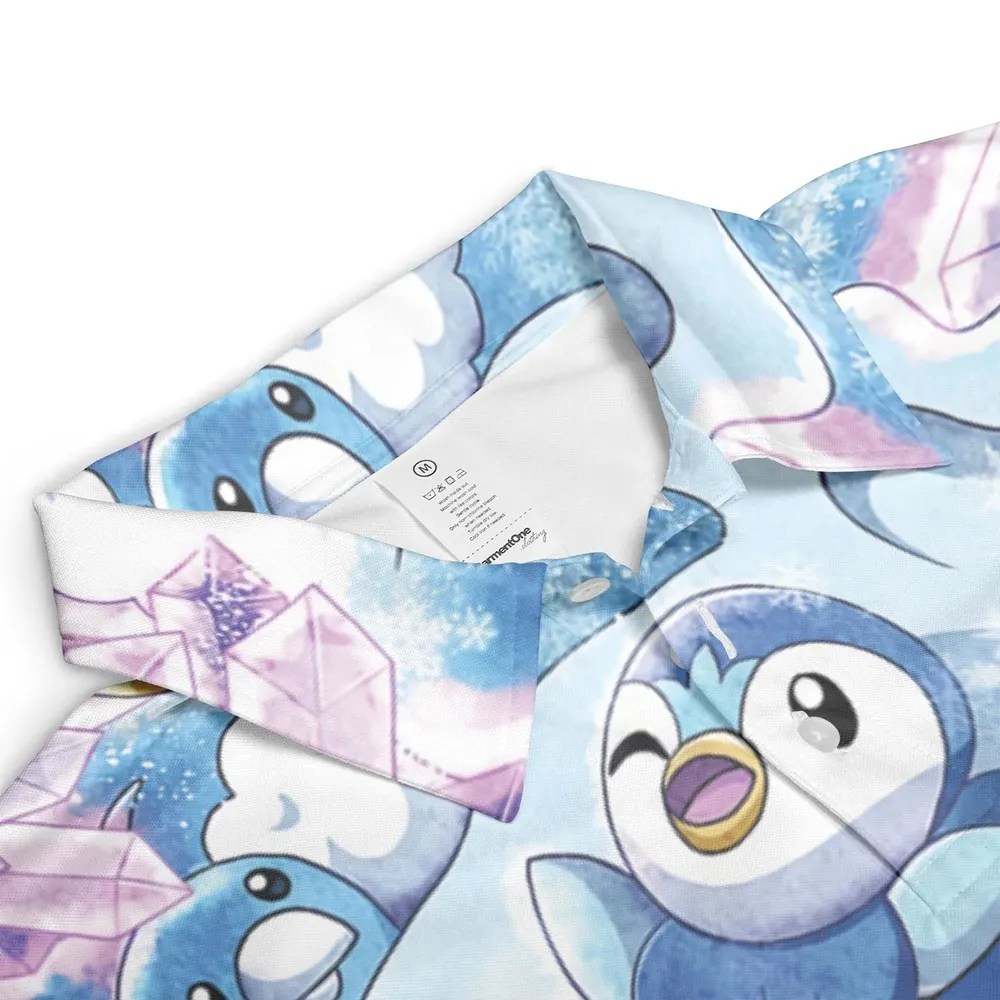 Winter Friends Pokemon Pattern AOP Men/Women Polo Shirt - 3