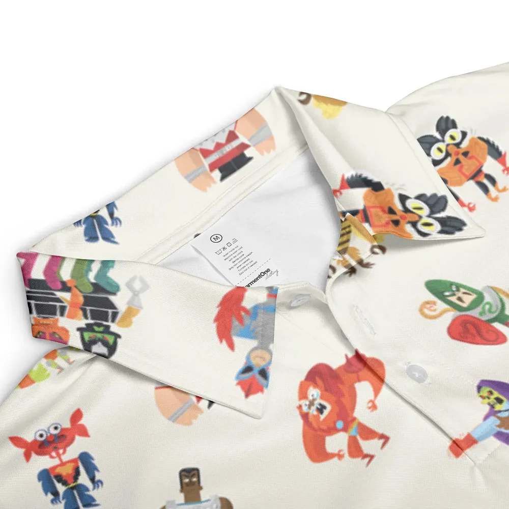He-Man & Masters Of The Universe Characters Pattern AOP Men/Women Polo Shirt - 3