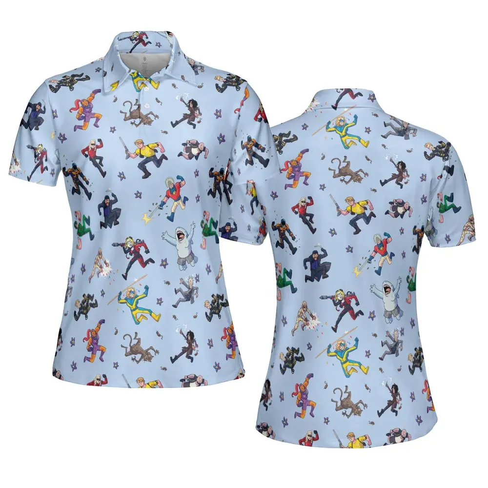 The Suicide Squad Pattern AOP Men/Women Polo Shirt - 5