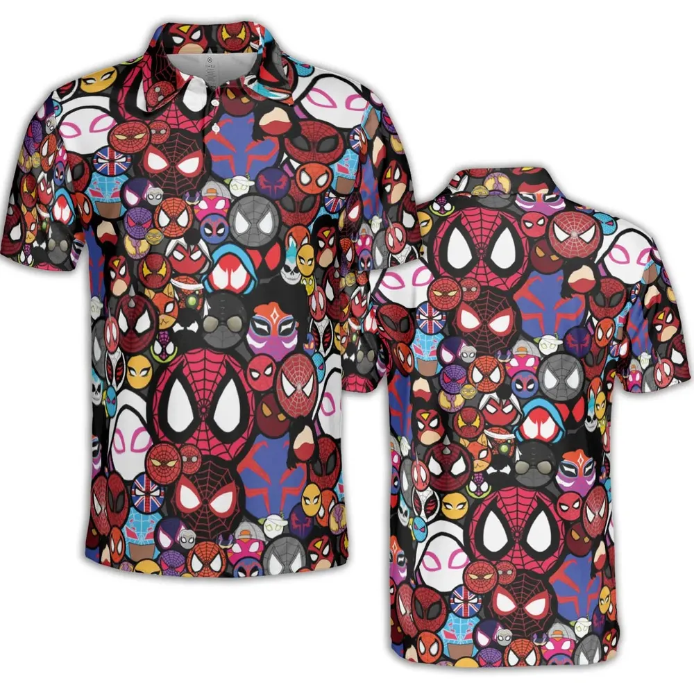 Spide-Mania Spider-Verse AOP Men/Women Polo Shirt - 2