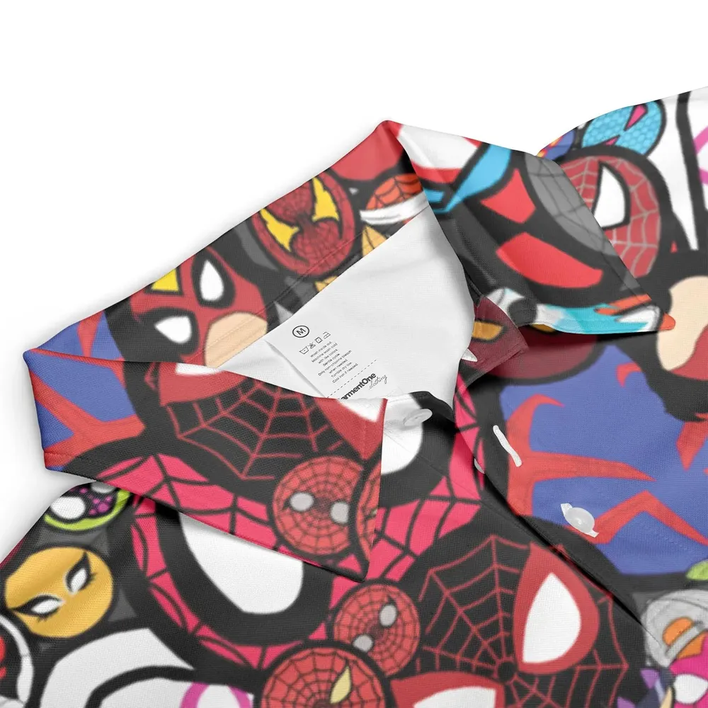 Spide-Mania Spider-Verse AOP Men/Women Polo Shirt - 3