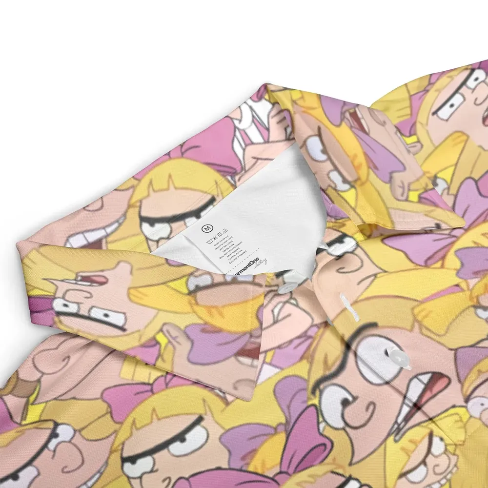 Helga G. Pataki Hey Arnold AOP Men/Women Polo Shirt - 3