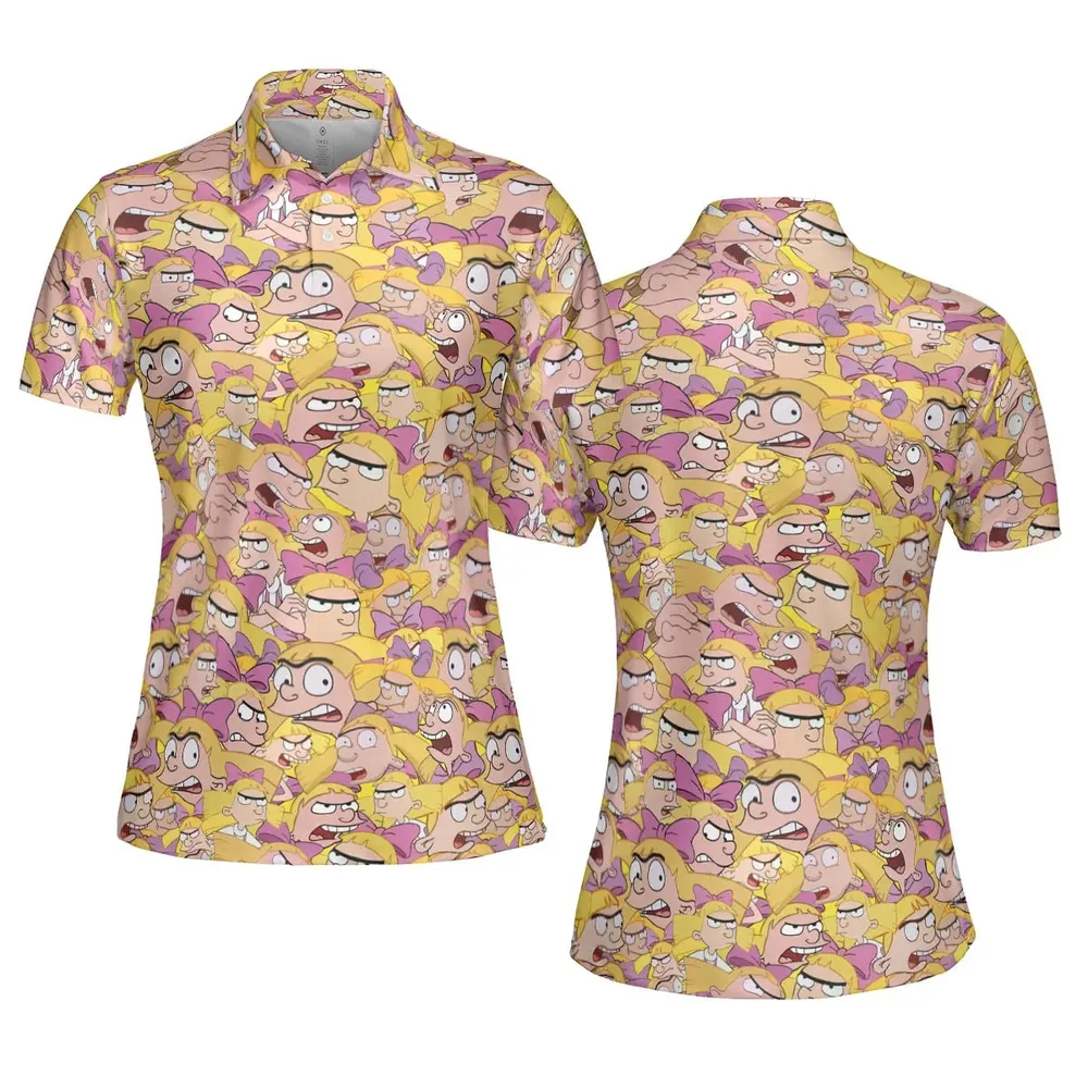 Helga G. Pataki Hey Arnold AOP Men/Women Polo Shirt - 5