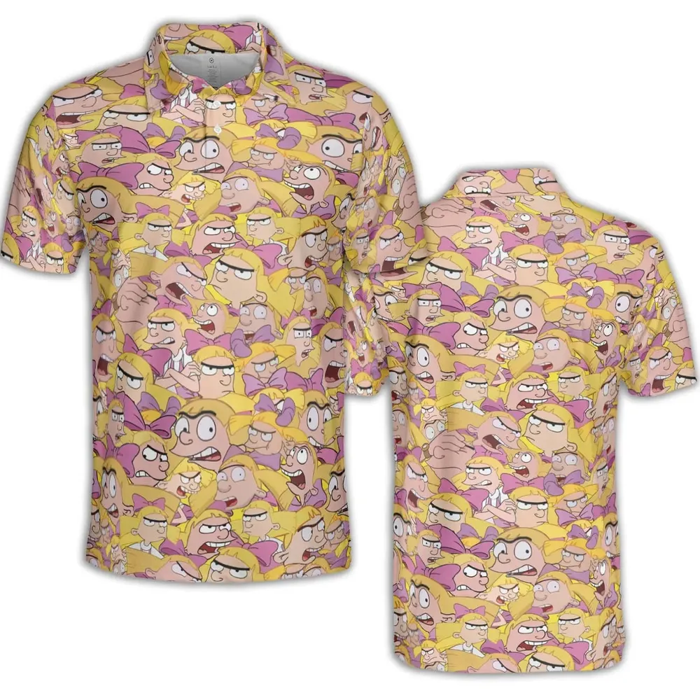 Helga G. Pataki Hey Arnold AOP Men/Women Polo Shirt - 2