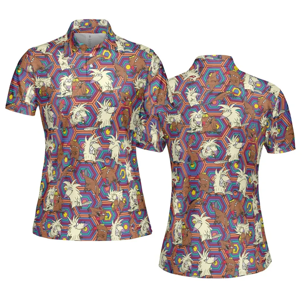 The Angry Beavers Pattern AOP Men/Women Polo Shirt - 5