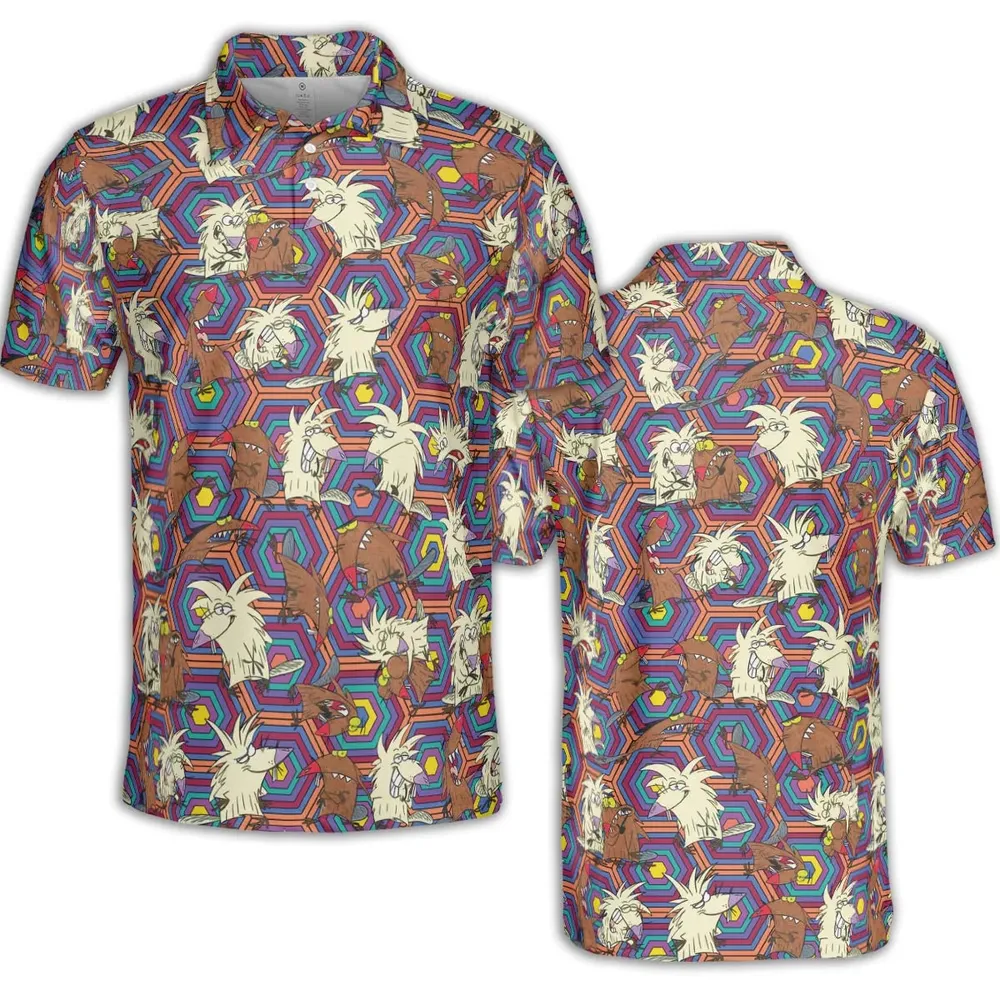 The Angry Beavers Pattern AOP Men/Women Polo Shirt - 2