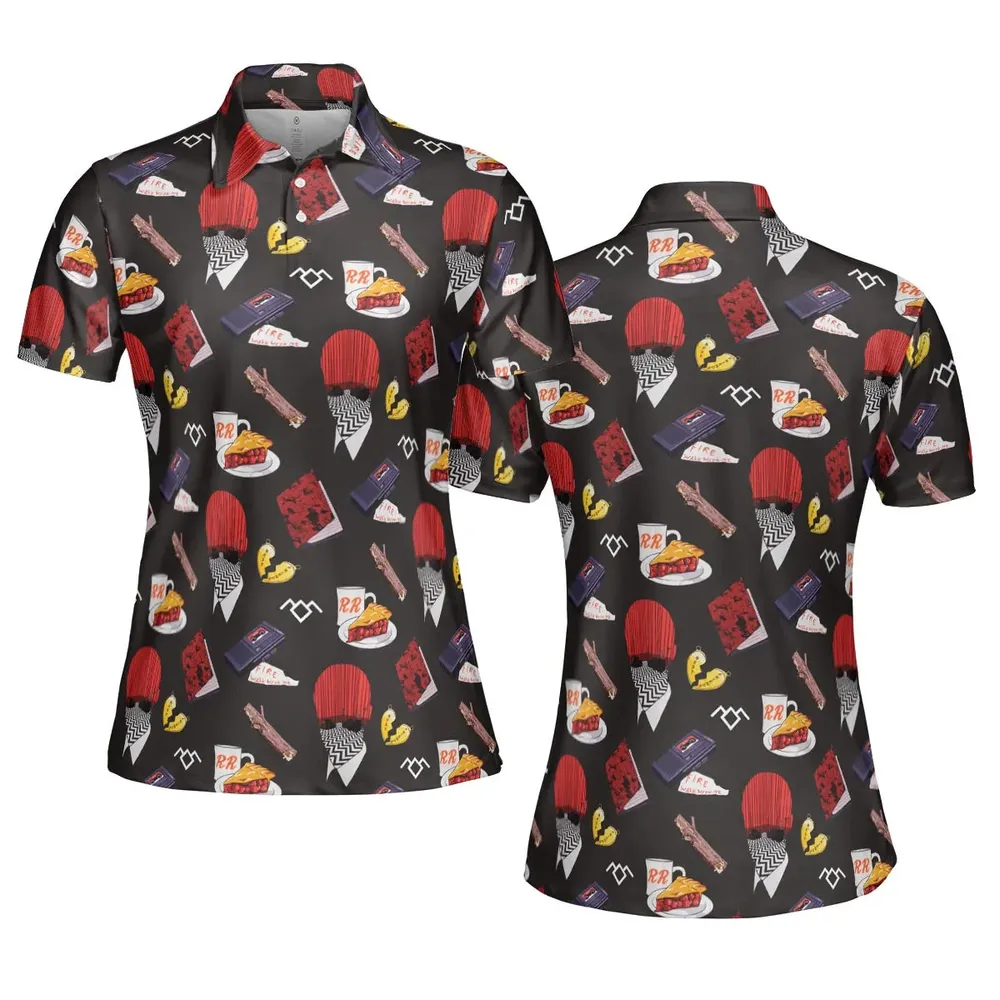 Twin Peaks Pattern AOP Men/Women Polo Shirt - 5