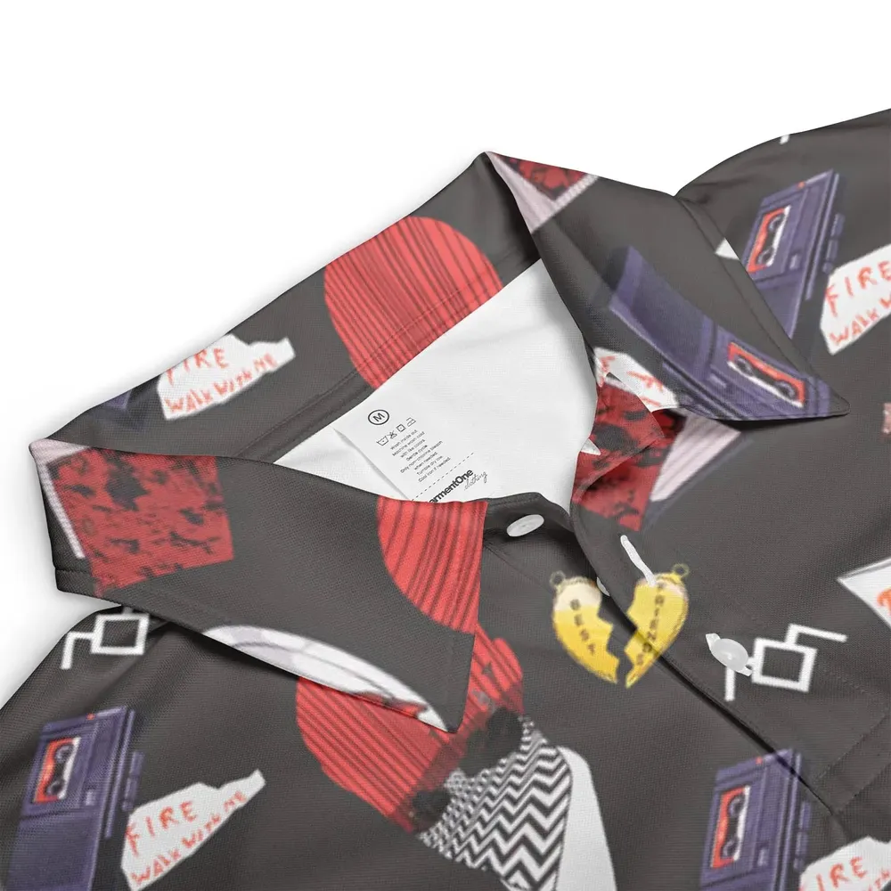 Twin Peaks Pattern AOP Men/Women Polo Shirt - 3