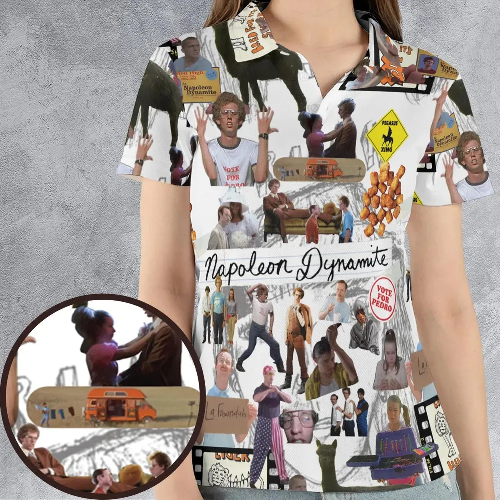 Napoleon Dynamite Journal AOP Men/Women Polo Shirt - 4