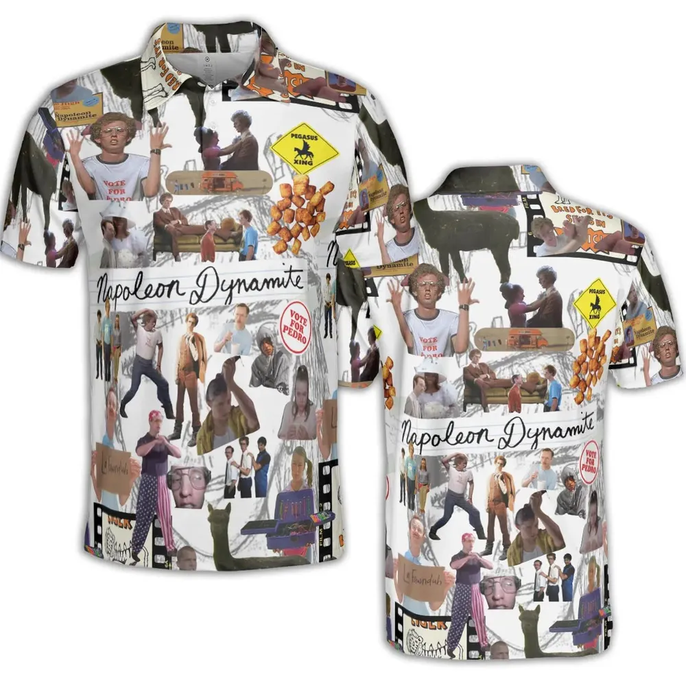 Napoleon Dynamite Journal AOP Men/Women Polo Shirt - 2