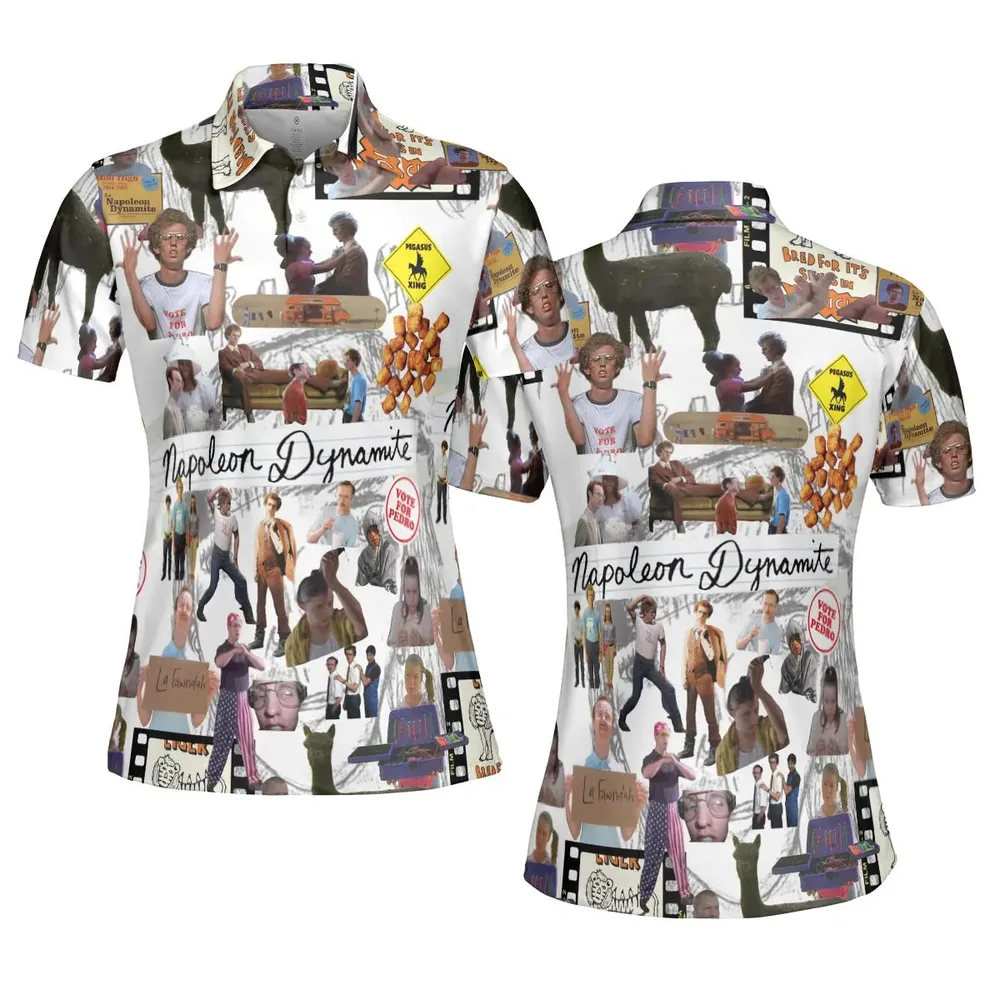 Napoleon Dynamite Journal AOP Men/Women Polo Shirt - 5
