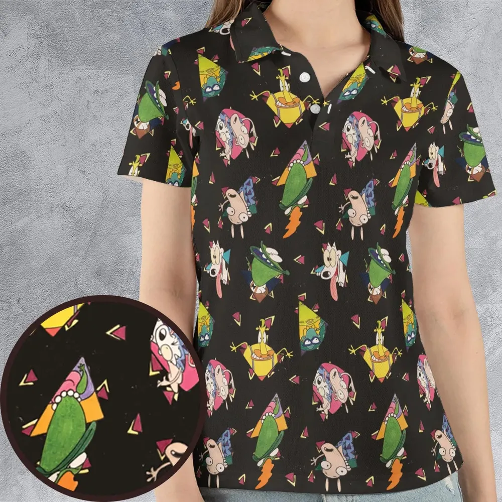 Rocko's Modern Life Pattern AOP Men/Women Polo Shirt - 4