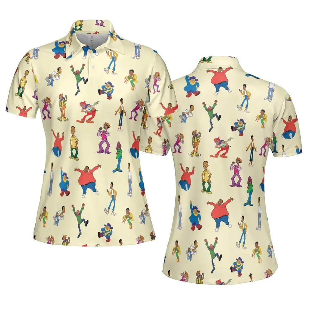Fat Albert and the Cosby Kids AOP Men/Women Polo Shirt - 5