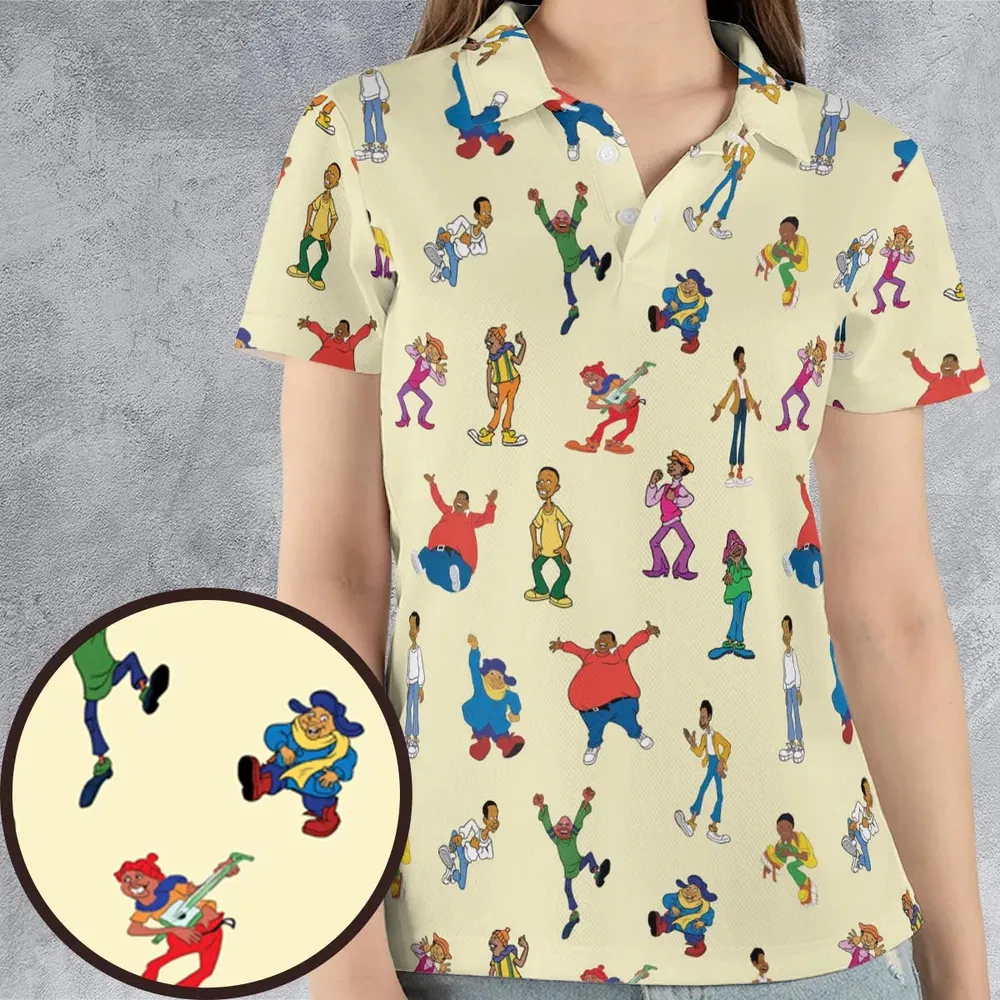 Fat Albert and the Cosby Kids AOP Men/Women Polo Shirt - 4
