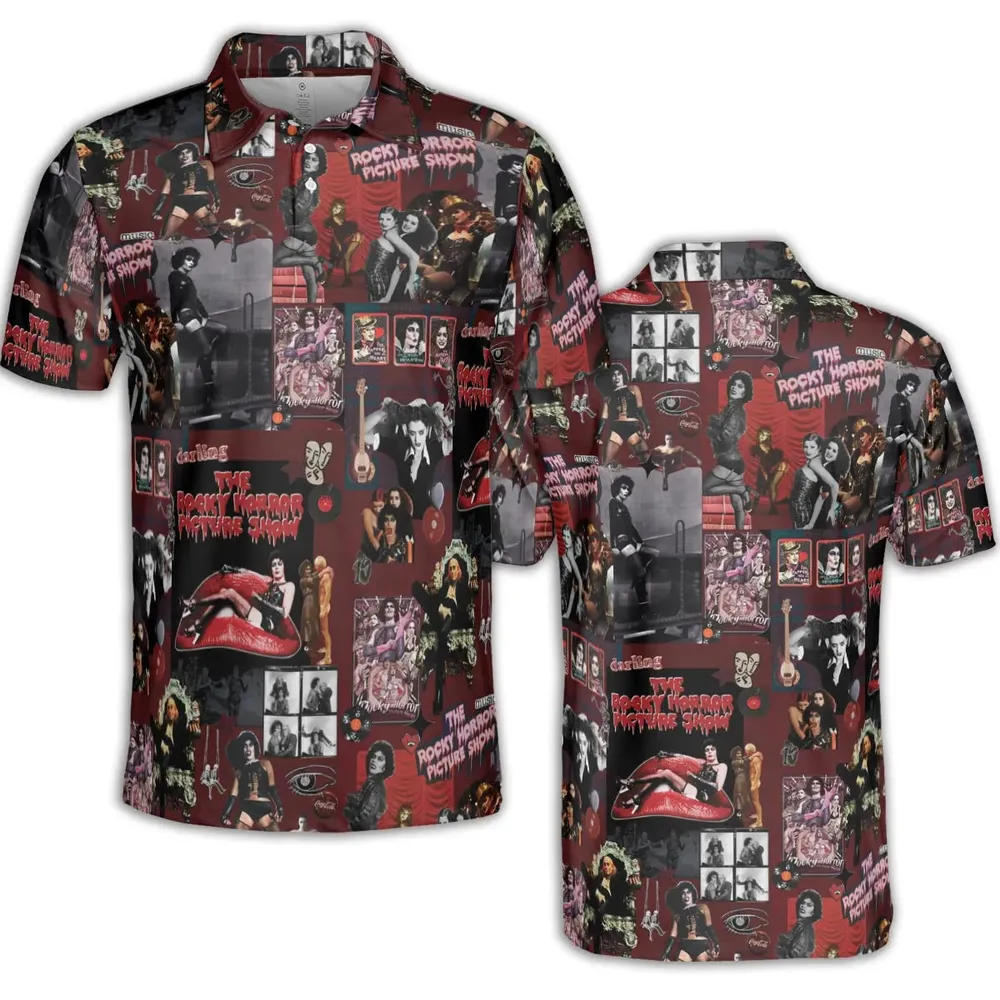 Frank-N-Furter The Rocky Horror Picture Show AOP Men/Women Polo Shirt - 2