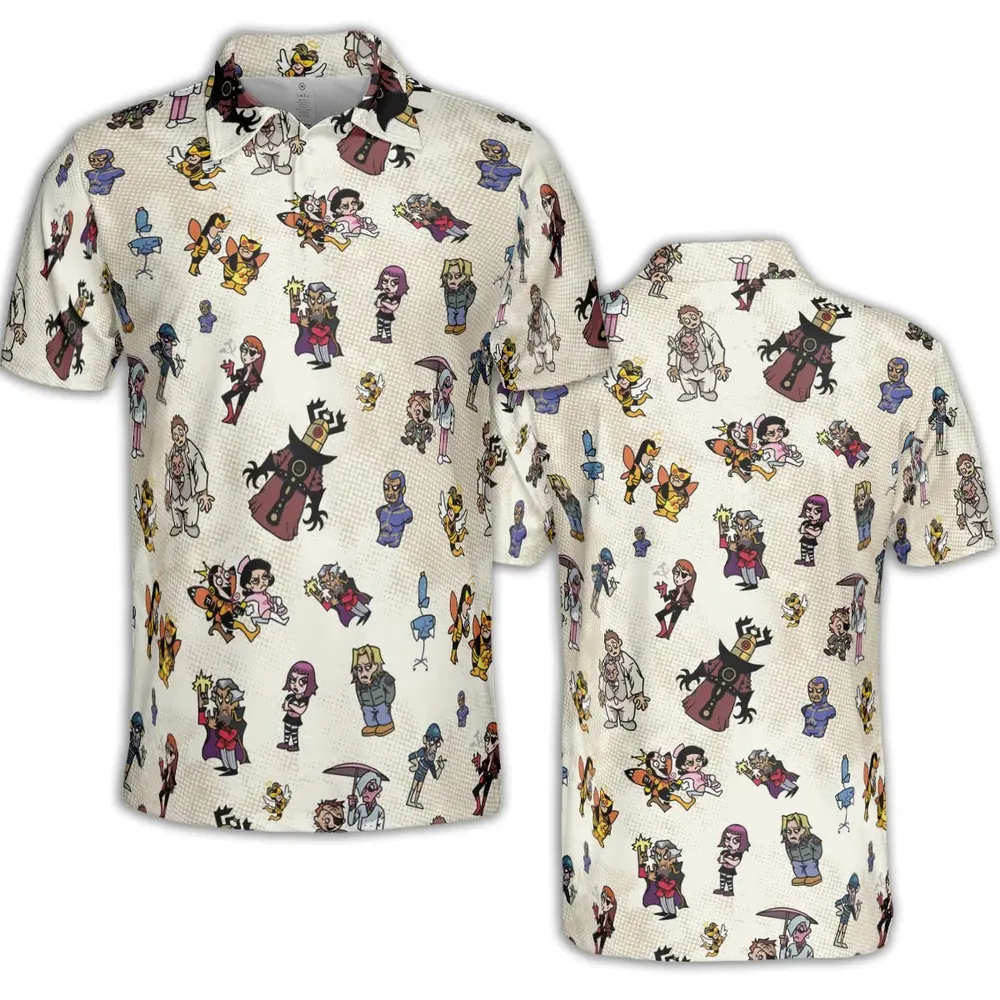 V Is For Venture The Venture Bros Villains AOP Men/Women Polo Shirt - 2
