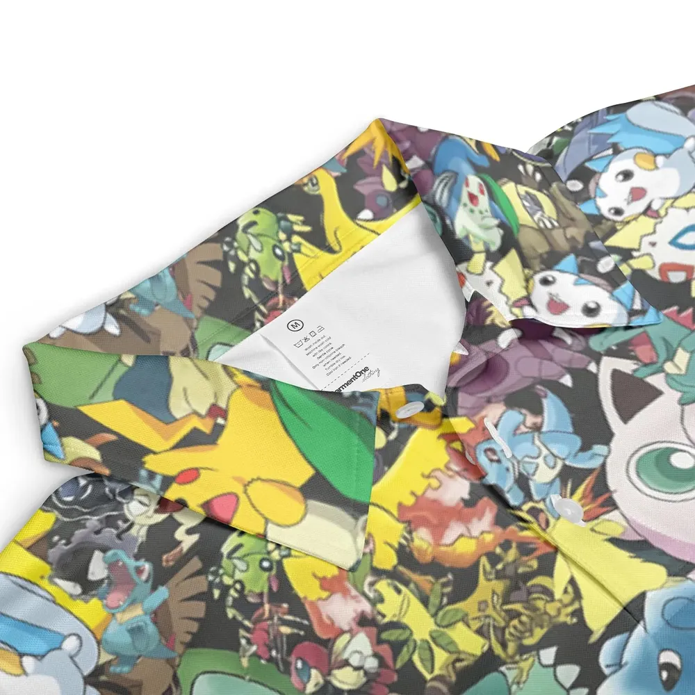 Gotta Catch 'em all Pokemon AOP Men/Women Polo Shirt - 3
