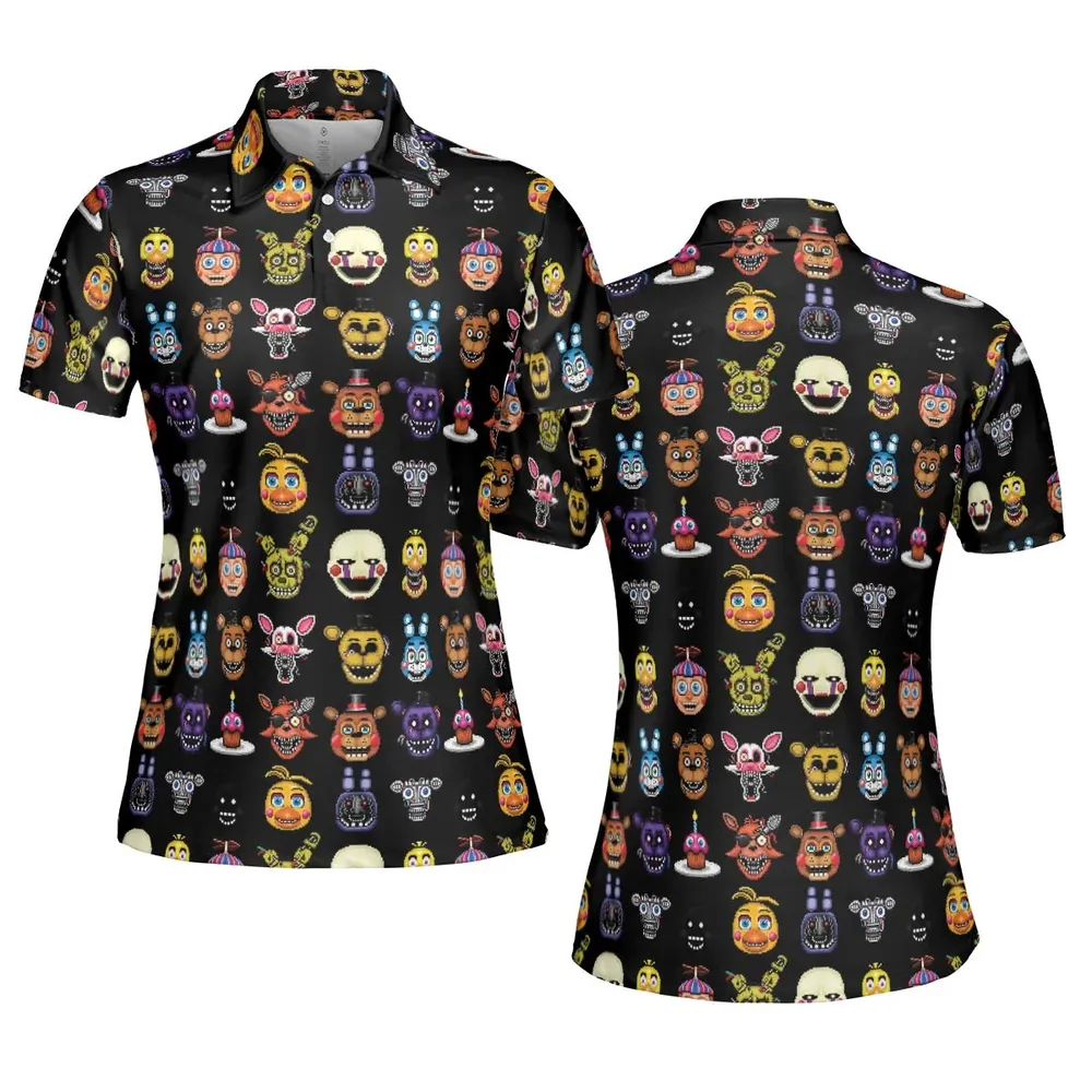 Five Nights At Freddys World AOP Men/Women Polo Shirt - 5