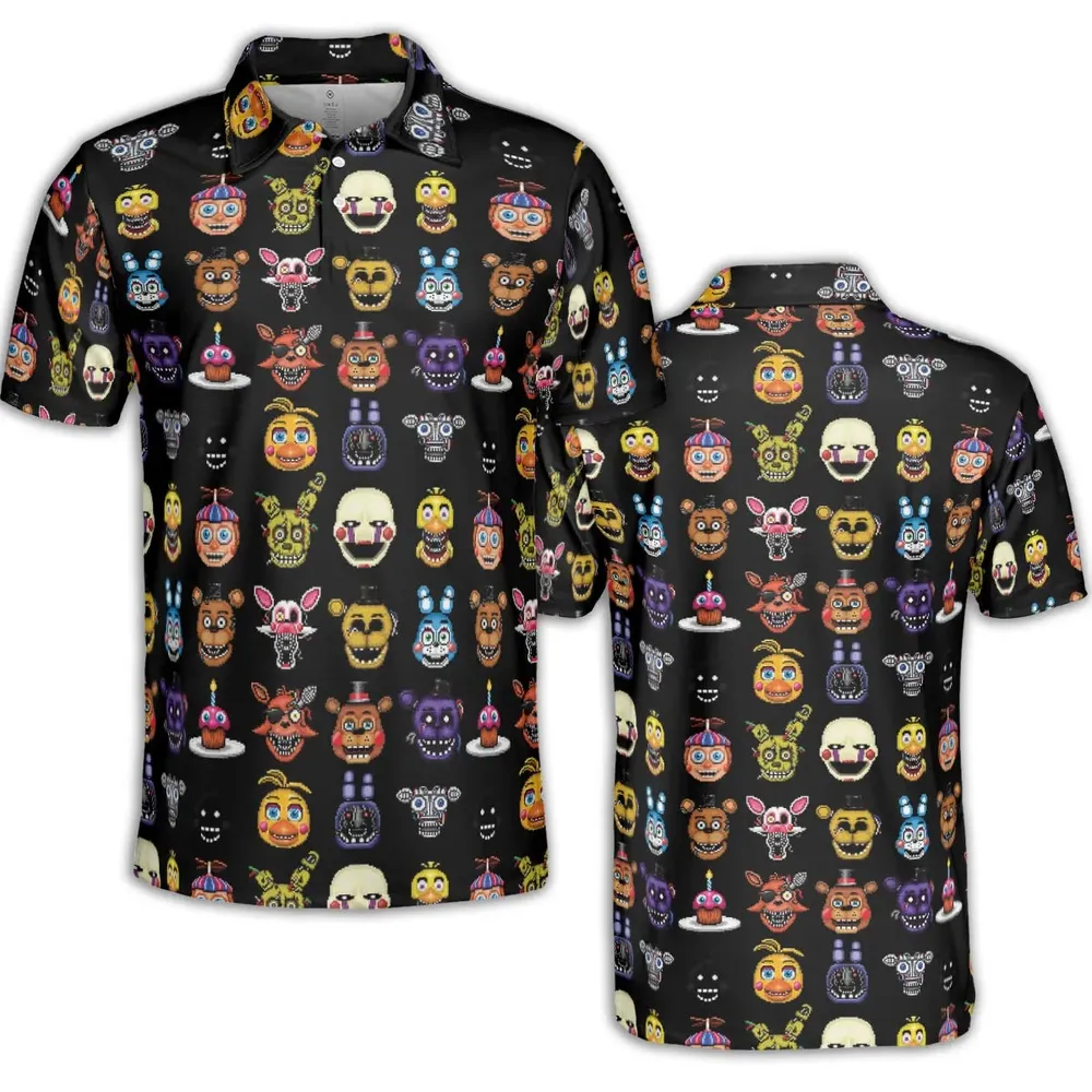 Five Nights At Freddys World AOP Men/Women Polo Shirt - 2