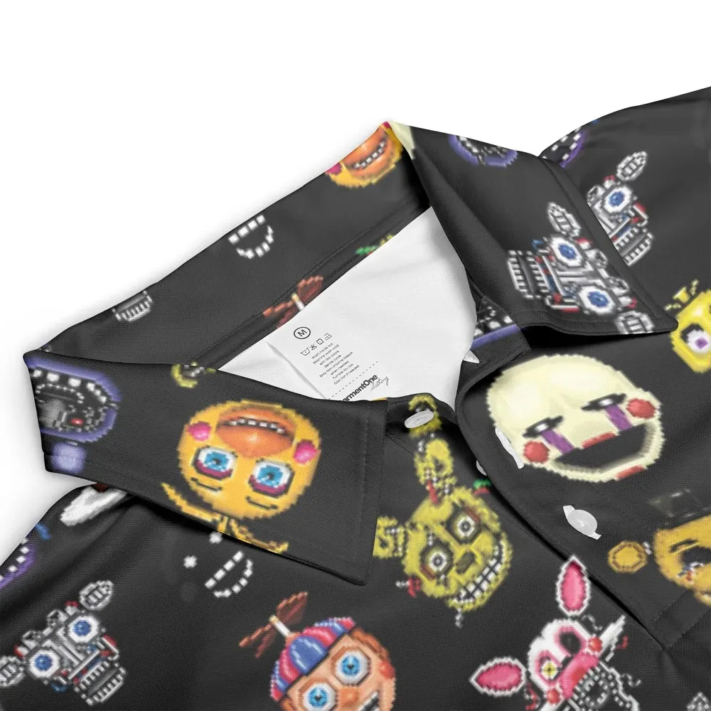 Five Nights At Freddys World AOP Men/Women Polo Shirt - 3