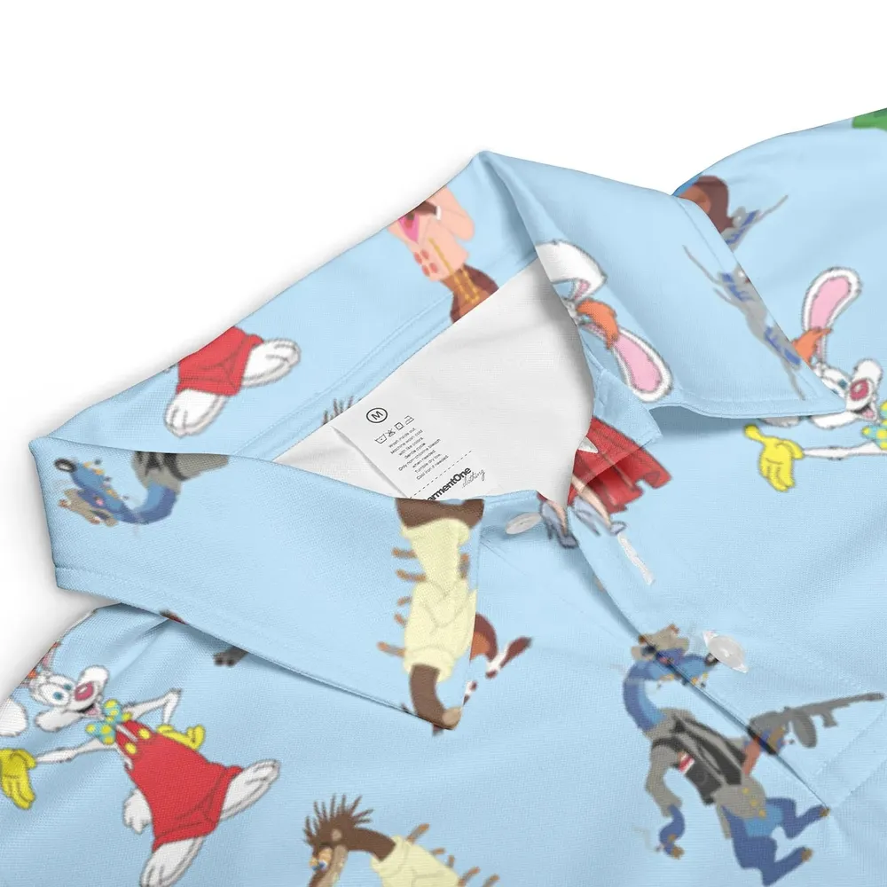 Roger Rabbit Jessica Rabbit The Weasels Who Framed Roger Rabbit AOP Men/Women Polo Shirt - 3