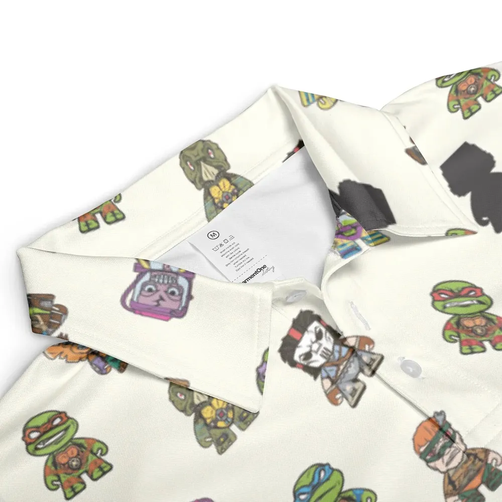 Teenage Mutant Ninja Turtles in Kidrobot style AOP Men/Women Polo Shirt - 3