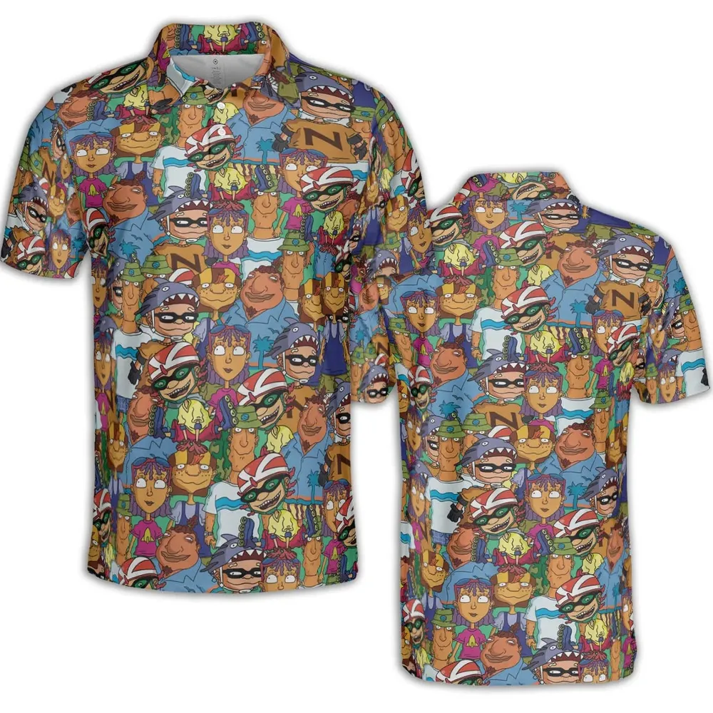 Rocket Power Characters AOP Men/Women Polo Shirt - 2