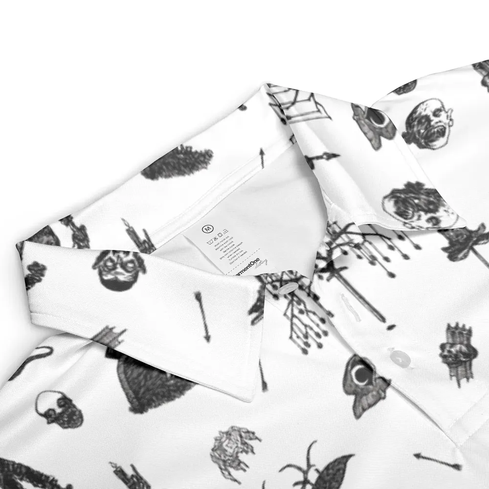 Nosferatu Pattern AOP Men/Women Polo Shirt - 3