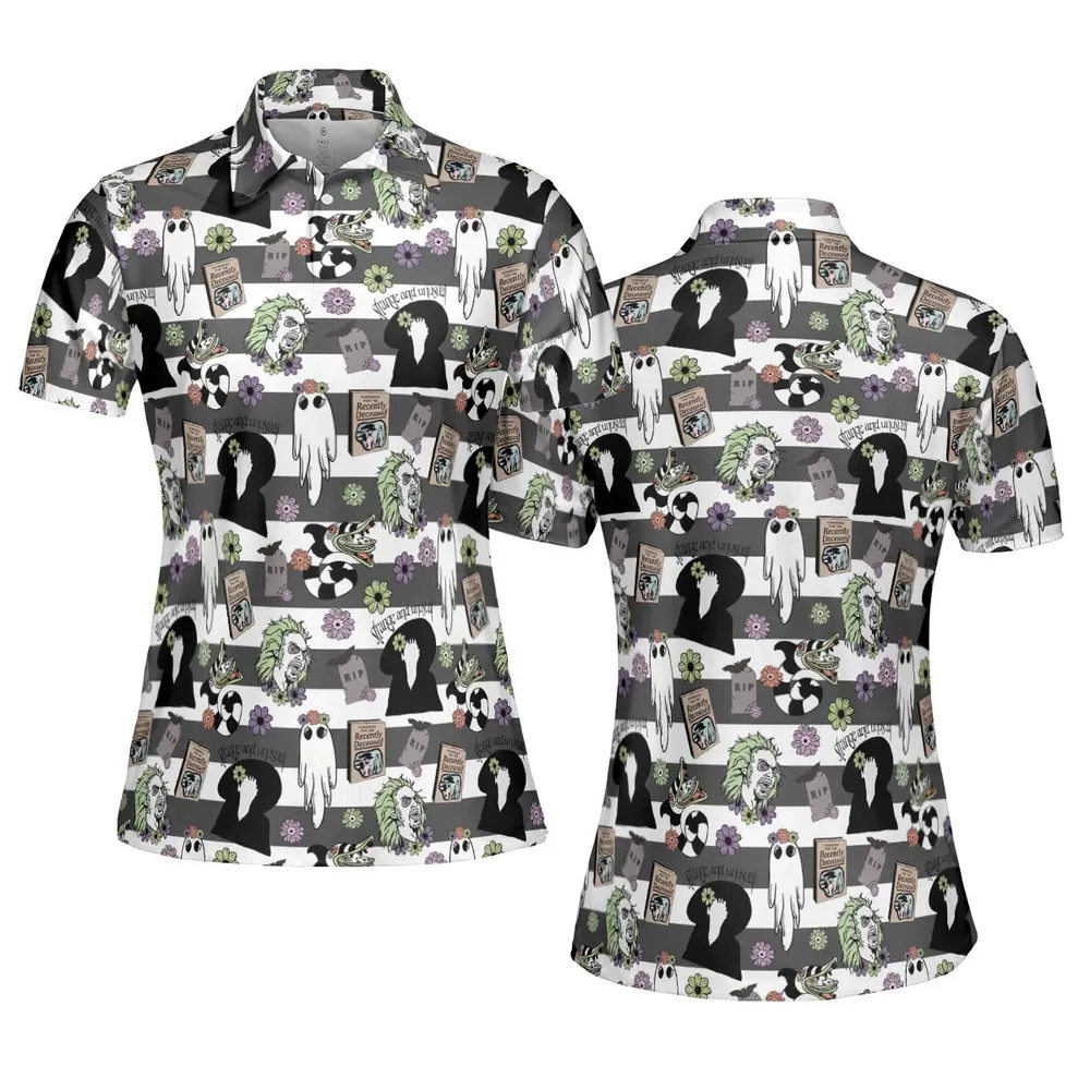 It's Showtime Halloween Beetlejuice AOP Men/Women Polo Shirt - 5