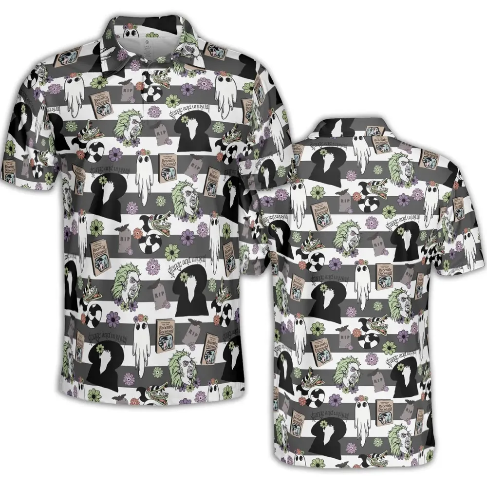 It's Showtime Halloween Beetlejuice AOP Men/Women Polo Shirt - 2