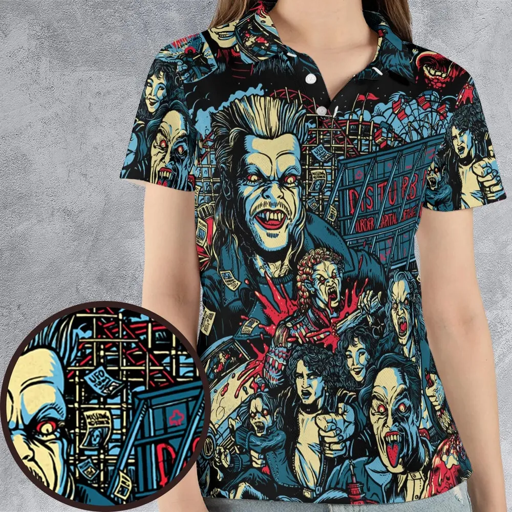 The Lost Boys Eighties Vampire Horror AOP Men/Women Polo Shirt - 4