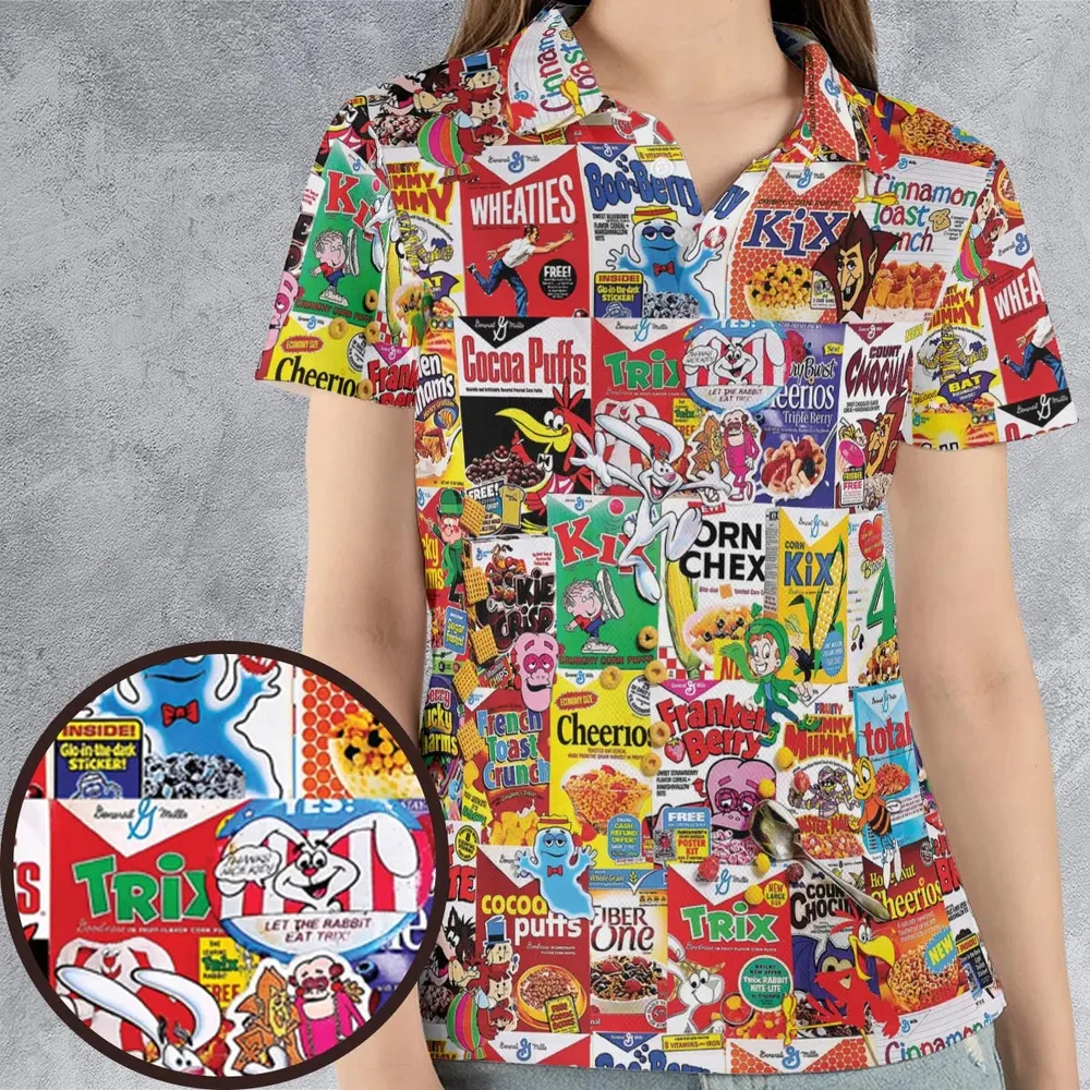 Popular Cereal Boxes AOP Men/Women Polo Shirt - 4