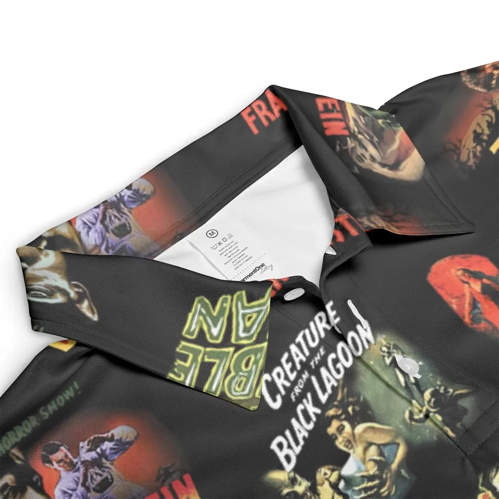 Teaming Monsters All Up Universal Monsters AOP Men/Women Polo Shirt - 3