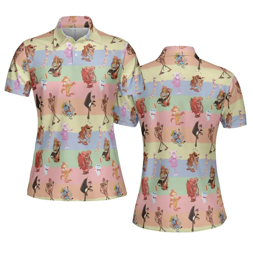 Spooky Monster Mash Cereal Monster AOP Men/Women Polo Shirt - 5