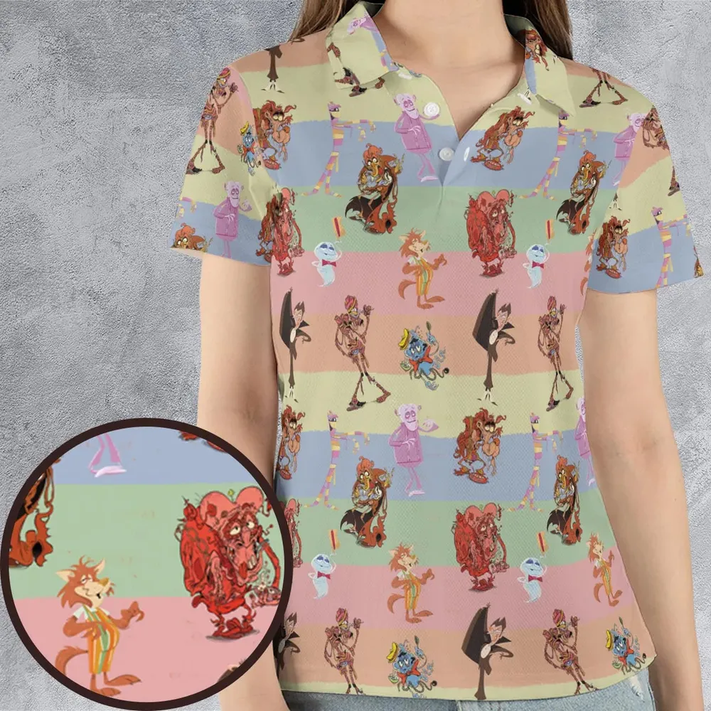 Spooky Monster Mash Cereal Monster AOP Men/Women Polo Shirt - 4