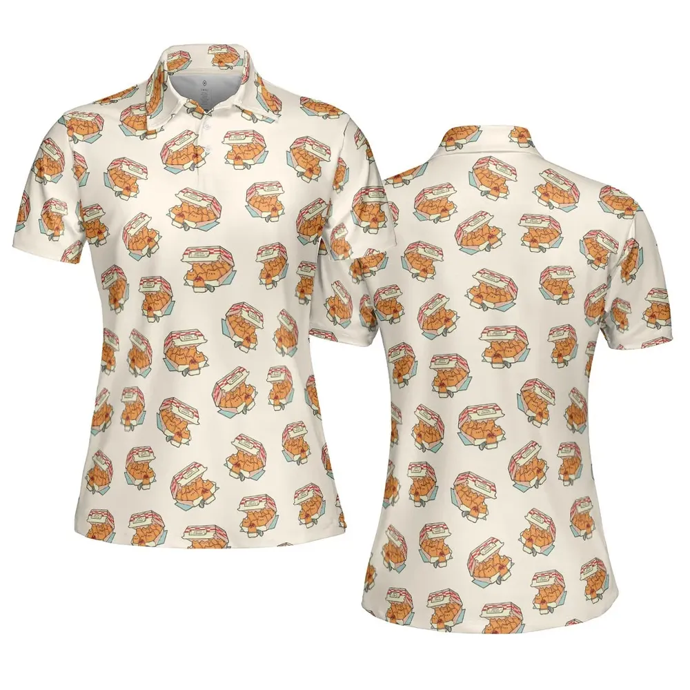 Kitten Nuggets Pattern AOP Men/Women Polo Shirt - 5