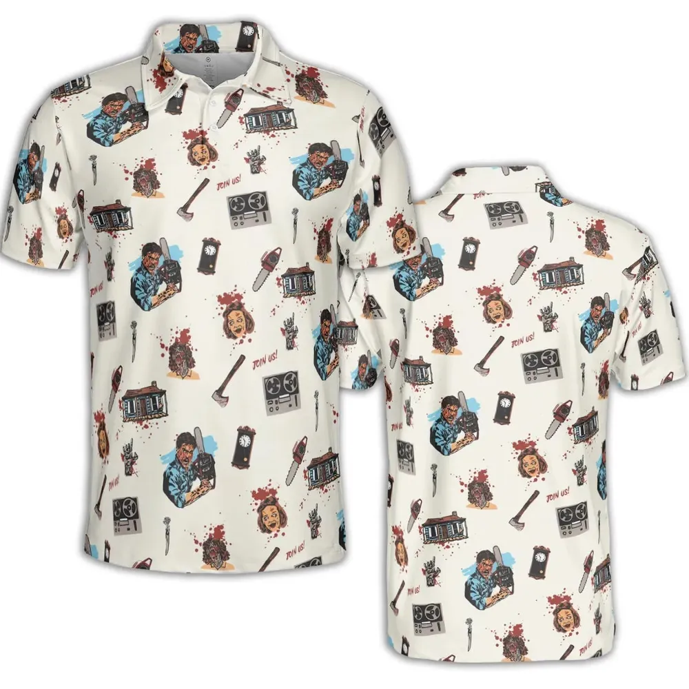 Supernatural Horror Evil Dead Halloween AOP Men/Women Polo Shirt - 2