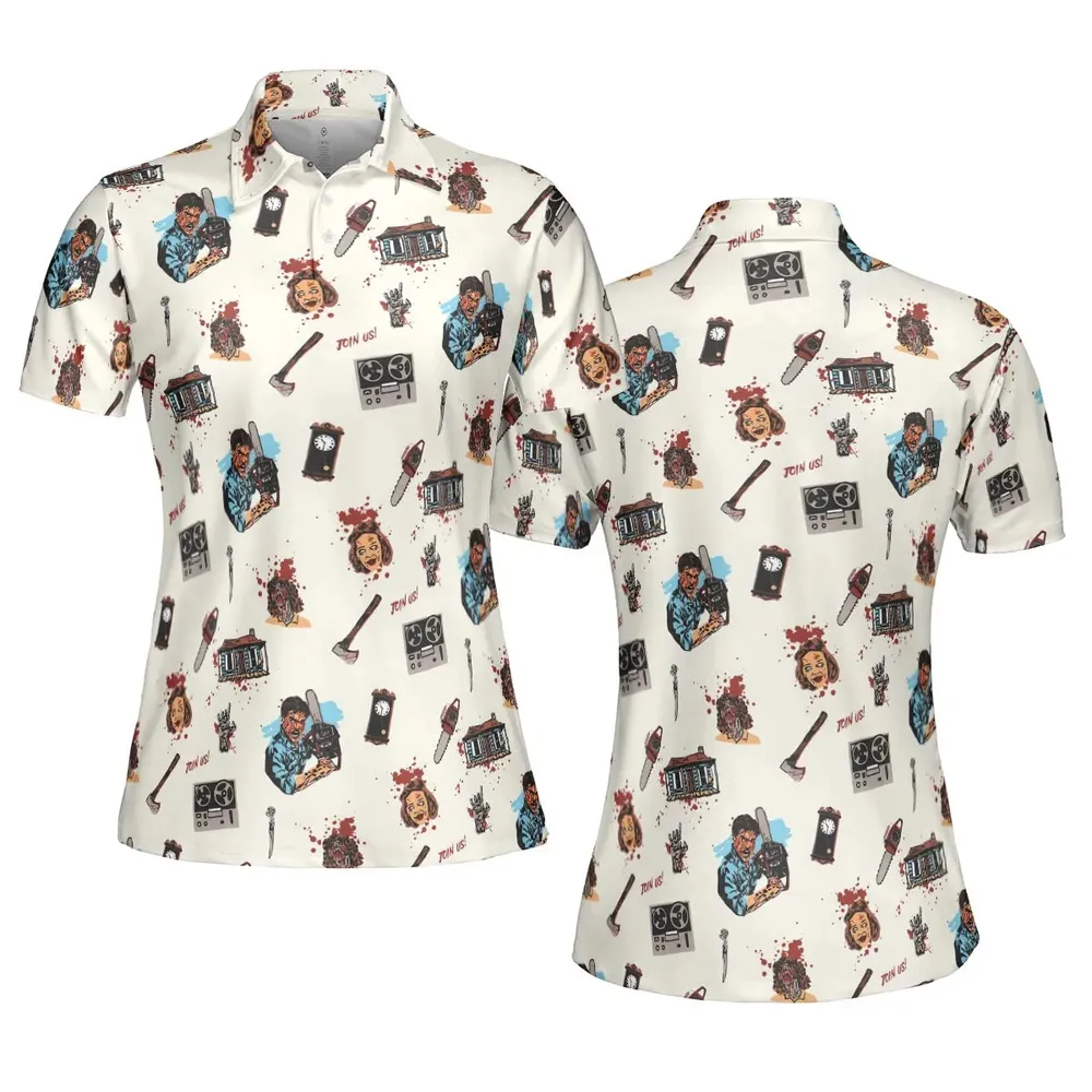 Supernatural Horror Evil Dead Halloween AOP Men/Women Polo Shirt - 5